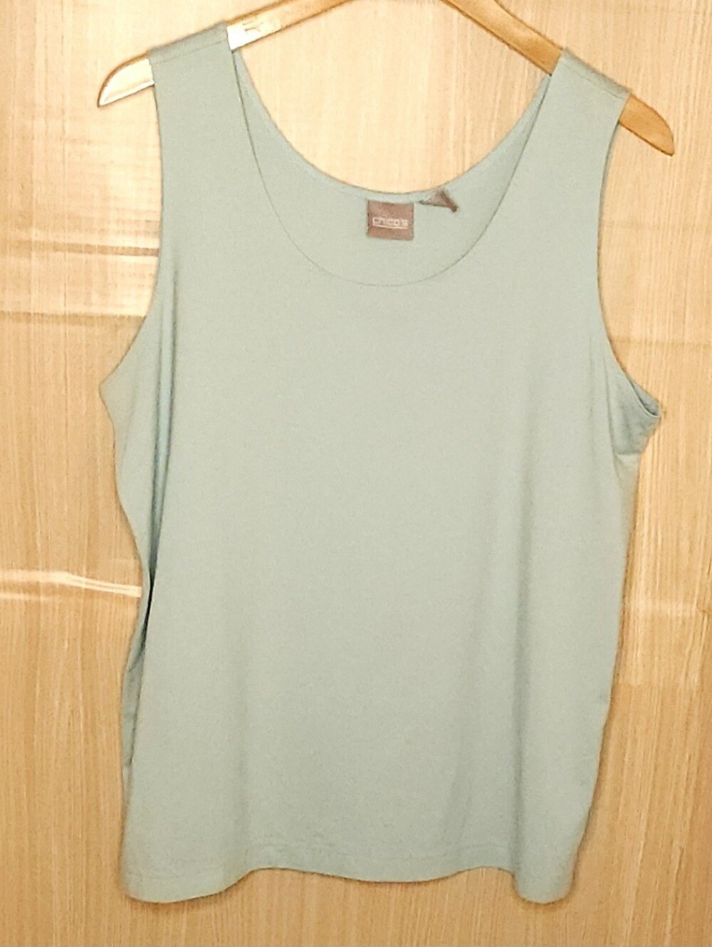 Chico’s mint green basic layering tank top XL